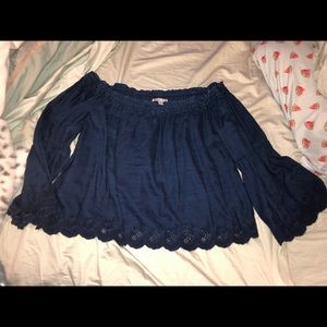 Off the shoulder flowy top